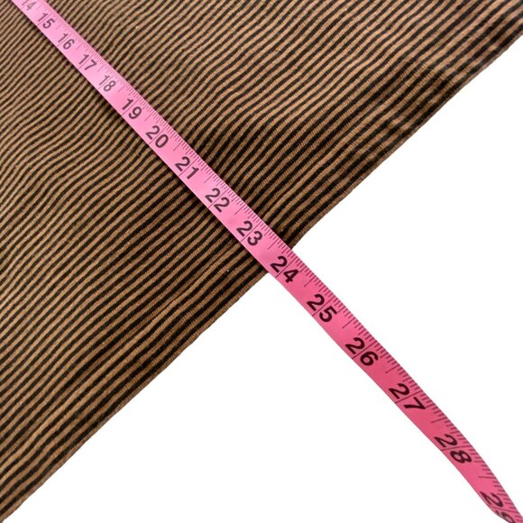 Vtg BASCO Men Long Sleeve Pullover Striped Shirt Sz L Brown Preppy 11-12 - Picture 9 of 12